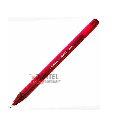 Pensan Büro Tükenmez Kalem Kırmızı 50'li kutu 2270