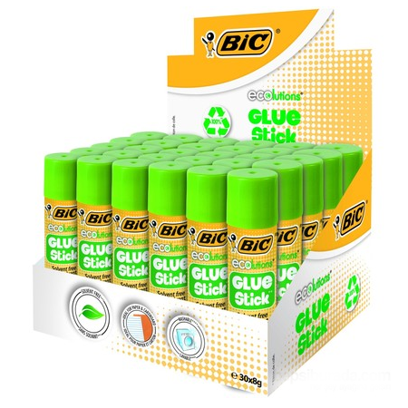 Bic 8 GR Eco Glue Stick Yapıştırıcı 30 LU KUTU